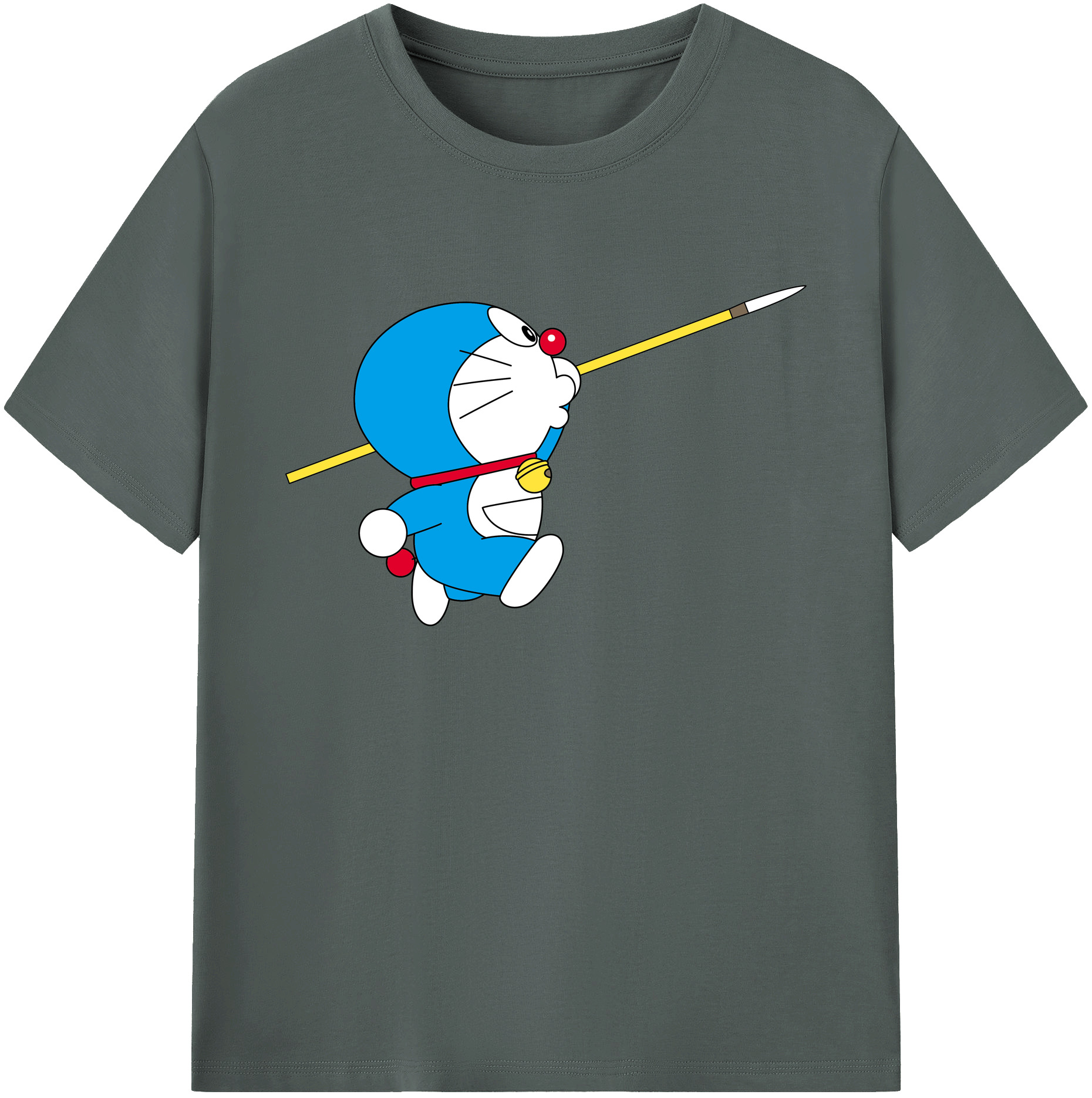 （画像用） ドラえもん Doraemon 綿100％ メンズ半袖Tシャツ｜肌触りやわらか＆通気性